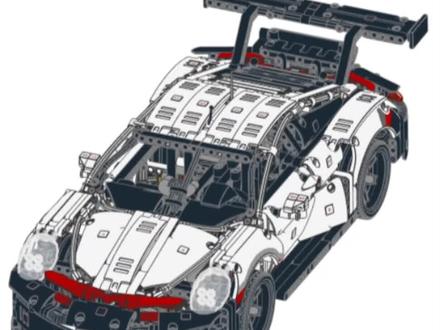 乐高保时捷911搭建#乐高搭建 #拼装模型 #乐高积木 #乐高图纸 #积木图纸 #积木3d图纸 #乐高3d图纸 #乐高moc #乐高911