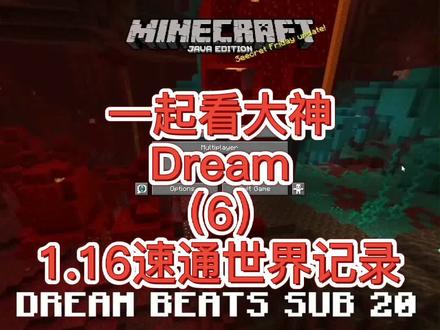 虽然有些争议,但是大神还是我们的大神#我的世界dream #我的世界速通 #我的世界