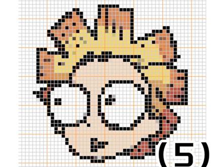 鬼灭之刃拼豆图纸来啦!#我染上了拼豆 #鬼灭之刃 #像素画 #拼豆图纸