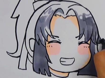 第11集:1分钟Q版简笔画云缨大头!大佬硬核解析人物身材、身高、腿长、体重! #简笔画 #绘画 #王者荣耀 #二次元