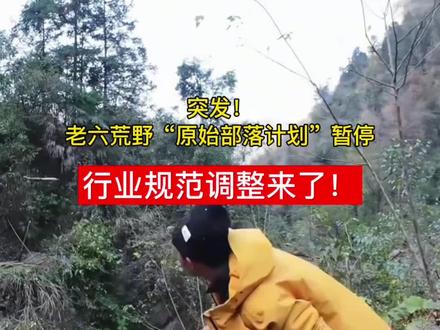 突发!荒野老六原始部落计划暂停,行业规范调整来了!#荒野求生 #老六荒野 #张家界七星山骆驼杯 #荒野情报站