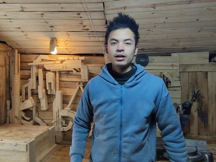 手工教你做:松木diy篮球防御高手木头人,整体制作版!