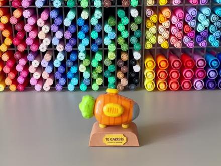 洗碗棉手搓胡萝卜笔捏捏,闺闺又幸福! #手工 #diy #疯狂动物城2