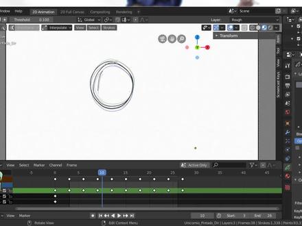 blender-2.8-2d逐帧绘制动画制作