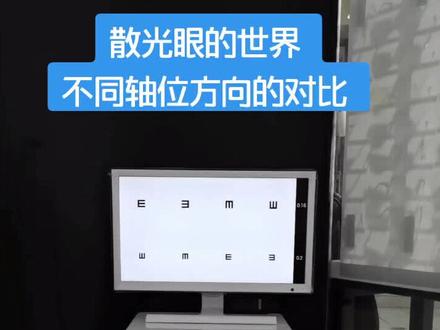 散光眼的世界,不同轴位散光的对比,关注我让你更懂眼镜。