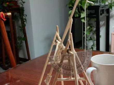 有准头的投石车制作#物理实验 #手工 杠杆