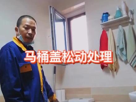 马桶盖松动处理,很简单哦#抖音小助手 #知识创作人 #家装装修
