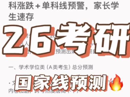 26考研国家线预测#26考研 #考研国家线 #考研估分 #考研复试面试 #复试调剂