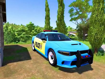 红色消防车 黄色挖土机 橙色吊车🏗 白色救护车