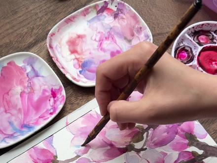 画出春天的花 玉兰花 水彩花卉
#画出春天的色彩 #画笔下的春天 #每日一画 #手绘过程 #水彩过程