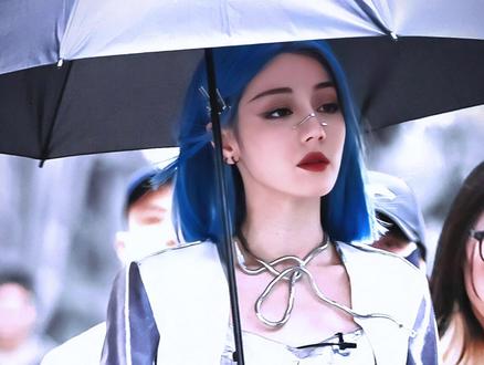 蓝发机械姬~ai女友巴巴#迪丽热巴蓝发 #ai #迪丽热巴