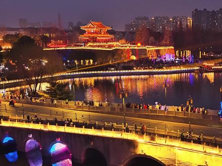 2026带你看我心中的那座城,我在荆州过大年,古城夜景,无人机表演#爱上荆州 #楚国不夜城 #大美荆州 #荆州古城 #新春国风大赏 @荆州文旅