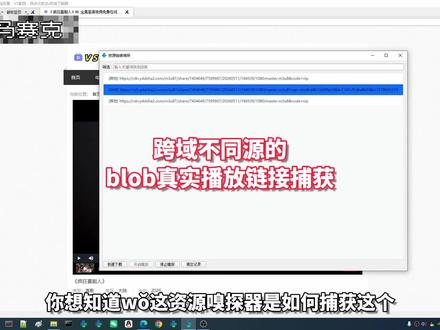 跨域不同源的blob真实播放链接捕获,#python #软件 #电影