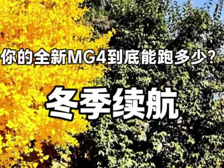 你的全新MG4冬天续航到底是多少呢? #全新MG4 #全新MG4车主 #mg创作者星辰计划 #全新MG4续航 #电车冬天续航
