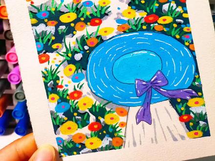 春踏青,手残党也能轻松上手,就是需要一点点耐心。#画画 #画画教程视频 #零基础学画画 #简笔画 #画一个故事