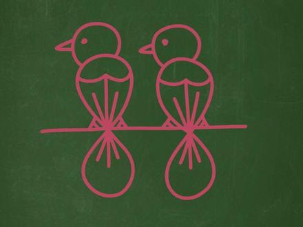 两个8画小鸟#简笔画#儿童画#简笔画教程#画画#亲子