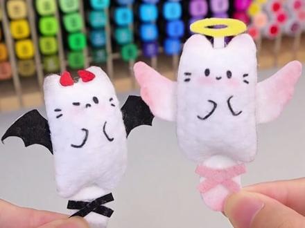 🤣当你不停的做小猫手工✨你就会得到。。。 #简笔画 #手工合集 #手工diy #小猫 #小菜鸽手工