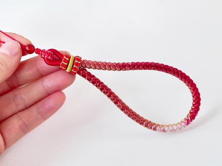 【星空】段染龙鳞手机链--编织教程 #星空线 #手工编织