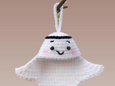 卡塔尔足球世界杯吉祥物可爱饺子皮拉伊卜钩织挂件视频教程二#卡塔尔世界杯 #卡塔尔吉祥物 #钩针编织 #编织教程 #手工diy