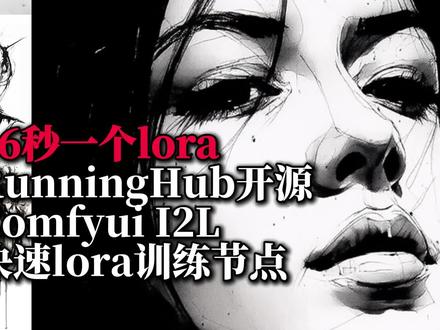 16秒一个lora,Comfyui I2L快速lora训部署