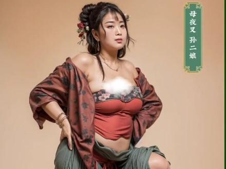 AI还原后的张青、孙二娘夫妻长什么样#老照片修复 #ai