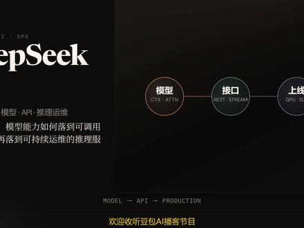 DeepSeek V4 部署全攻略 DeepSeek V4 来了——1M Token 超长上下文、MoE 稀疏激活、全工具调用、国产芯片深度适配。
这期视频面向两类人:
- **运维工程师**:带你看懂 V4 部署框架怎么选(vLLM / Ollama / SGLang / K-Transformers)、硬件配置怎么规划、核心参数为什么这样设,以及生产环境最容易踩的 4 个坑。
- **普通开发者**:一次说清 V4 API 相比前代的变化、OpenAI 兼容接口怎么传参、流式输出 / JSON Mode / 新消息角色怎么用才能不出错。
不涉及代码级手把手安装,但看完你会清楚「该用什么、为什么用、要注意什么」。
## 话题标签
#DeepSeek , #大模型部署 , #vLLM