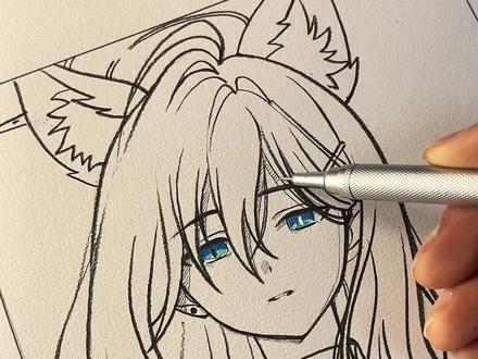 #日常瞎画 #蔚蓝档案 #砂狼白子 教你画一个砂狼白子*恐怖(同框工具在主页橱窗)