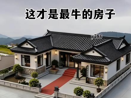 中式一层三合院设计 这才是最牛的房子,中式一层三合院设计,占地不大造价低,外观漂亮又大气,图纸齐全可参考#中式一层三合院设计#最美一层三合院户型图#农村一层三合院设计#图纸 #农村一层三合院设计