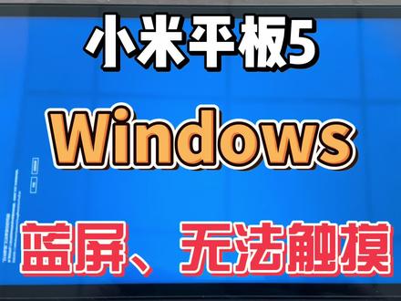 小米平板5 刷完win11 安卓切win出现蓝屏无触摸