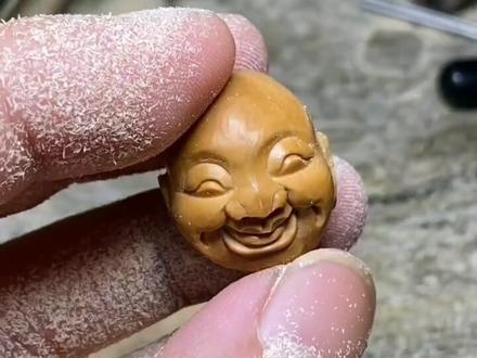 弥勒头像制作过程,请勿模仿#同城热门 #手艺人 #手工
