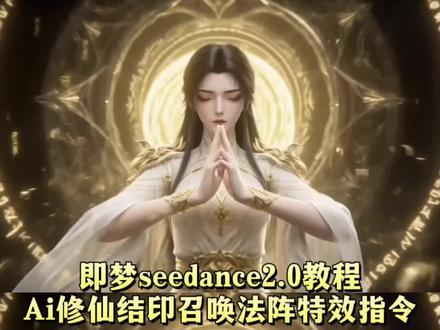 Ai修仙结印召唤法阵特效教程 结印召唤法阵ai特效 ai修仙 真人感ai提示词 Seedance2.0特效 ai变身 修仙法阵特效#即梦AI#AI分身戏精大赛#我的AI分身杀疯了#ai修仙#结印 即梦seedance2.0教程 ai双重标注 Seedance2.0玩法 Seedance2.0技巧 Seedance2.0功能 如何seedance2.0免费生成视频 ai运镜指令大全 seedance生成视频 seedance视频生成软件 seedance2.0提示词