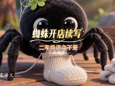二年级语文下册|第七单元|蜘蛛开店续写|续编故事 #二年级 #二年级语文下册 #课文续写 #作文 #蜘蛛开店续编故事