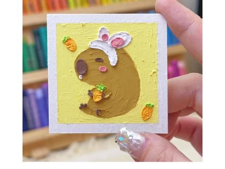 卡皮巴拉,听说你很有名?
#油画棒 #水豚 #卡皮巴拉 #90天色彩打卡挑战 #艺术在抖音