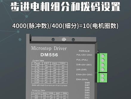 步进电机细分和拨码设置#电工 #电工知识 #plc #plc编程 #电机 @抖音小助手