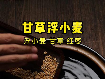 浮在水面的小麦,也叫浮小麦!#大麦甘草汤#甘麦大枣汤