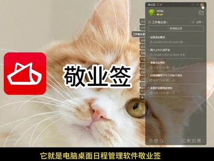 电脑桌面可以显示倒计时提醒的日程管理软件 超强电脑倒计时提醒日程软件,快捷实现查看开会还有多久、营销活动还有多久,提交工作总结还有多久,还能快捷查看距离结婚纪念日、生日倒计时、考试倒计时等多种倒计时任务。
它就是电脑桌面日程管理软件敬业签,软件可以开启显示剩余倒计时,点击头像-基本设置,单条内容时间显示内容剩余提醒时间。
在电脑桌面便签软件敬业签新增备忘计划,设定提醒时间后,每条条目后方就会显示剩余倒计时。到达提醒时间后,还会在电脑右下角弹出窗口和触发铃声提醒大家。
大家还可以将重要的日程管理计划云游桌面,自定义云游窗口的大小和位置,这对于善于在桌面查看日程的小伙伴非常的实用。
#日程提醒软件 #提醒软件 #日程待办软件