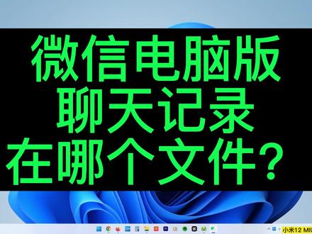 微信怎么恢复和备份聊天记录?聊天记录在哪个文件? #微信恢复 #微信聊天记录 #电脑微信聊天记录