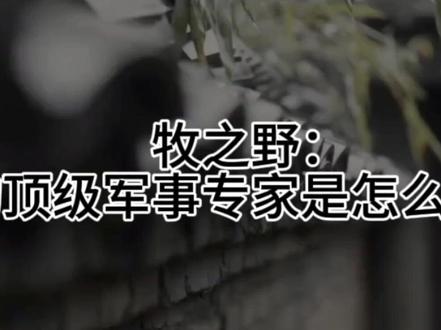 牧之野:我们的顶级军事专家是怎么牺牲的?