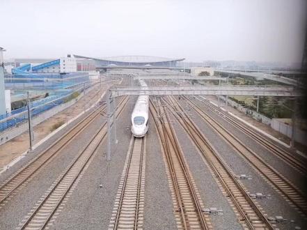 #高铁 #和谐号 济局骚操作之用和谐号跑标杆车!
