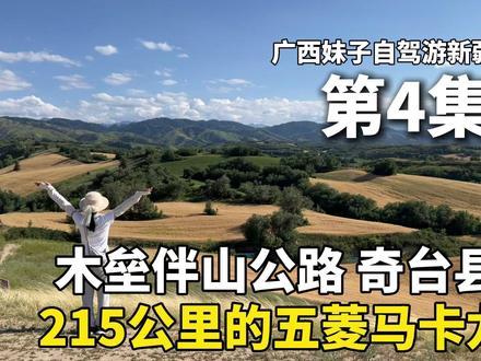 215公里续航的五菱马卡龙,广西妹子自驾游新疆,到达奇台县! #旅行推荐官 #自驾游 #Dou是好车 #五菱宏光mini #新疆
今天从木垒县前往奇台县,中途经过木垒伴山公路。今天的行程大概有100公里。
从木垒县的县城出发,大概二十多公里,我就来到了伴山公路。有一说一,这风景是真的很不错!太美啦!翻山越岭,一路都是金黄色的麦田,空气中仿佛飘着麦香。
新疆的木垒伴山公路是一条沿天山北坡蜿蜒而行的生态旅游公路,东起木垒哈萨克自治县,西至吉木萨尔县,全长约300多公里,横跨木垒、奇台、吉木萨尔三县,串联起雪山、草原、麦田、传统村落等多元景观,被誉为“美景画廊里的山水田园”。
中午吃了一份8元的黄面,又是简单而快乐的一餐!真的好喜欢黄面呀!
下午的八点多,我来到了奇台县。今晚就在公园的停车场露营过夜。这里停车免费,有很多房车和床车,旁边是洗手间,还挺干净的。