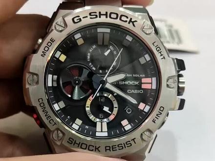 卡西欧GST-B100使用演示1,手动调整指针时间#卡西欧手表 #GSTB100 #卡西欧时间怎么调