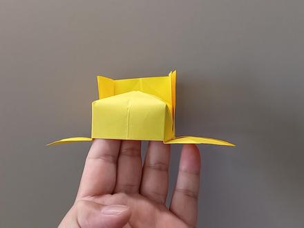 漂亮的状元帽折纸教程,这个方法太简单了#折纸教程 #手工