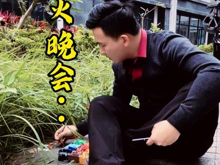 在路边画一群可爱的动物#绘画过程分享 #涂鸦 #墙绘 #治愈