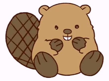 河狸,有动画片谁知道是什么名字吗?#学画画 #简笔画家教机 #幼儿简笔画 #画画教程 #可爱 #卡通简笔画