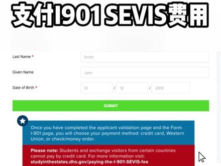 美国签证,申请留学签证、交流访问签证,I-901 SEVIS费怎么样支付,如何查看支付状态?#美国签证 #I20 #sevis #I901