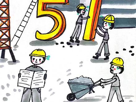 五一劳动节主题创意画、儿童画#五一劳动节创意画 #创意儿童画 #创意美术 #一起学画画 #每日一画 #跟我一起学画画