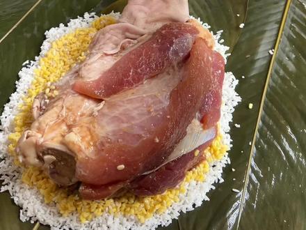 做人不要太攀比,我有猪脚粽你有吗!好香好吃好吃😋