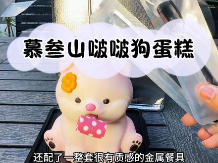 慕叁山啵啵狗蛋糕 #慕叁山#慕叁山生日蛋糕#慕叁山定格珍贵瞬间#啵啵一响快乐登场#口哨小狗蛋糕