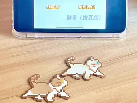 入坑第一拼!🐈
挑战100个拼豆(1/100)
#拼豆 #沉浸式 #手工 #拼豆图纸