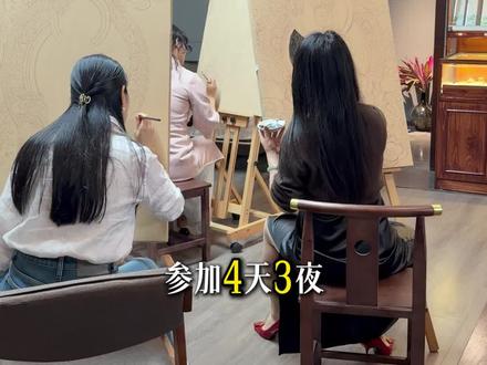 在九华山学习四天三夜和八天七夜有什么区别#九华山壁画 #岩彩壁画 #非遗文化